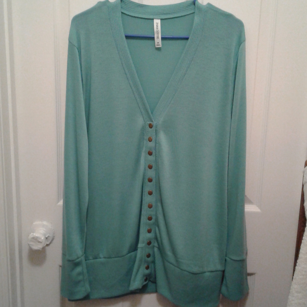 Zenana Outfitters Casual Long Sleeve Sweater 3X